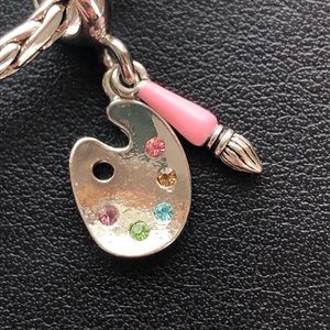 Paint palette charm